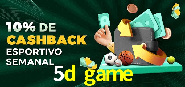 10% de bônus de cashback na 5d game